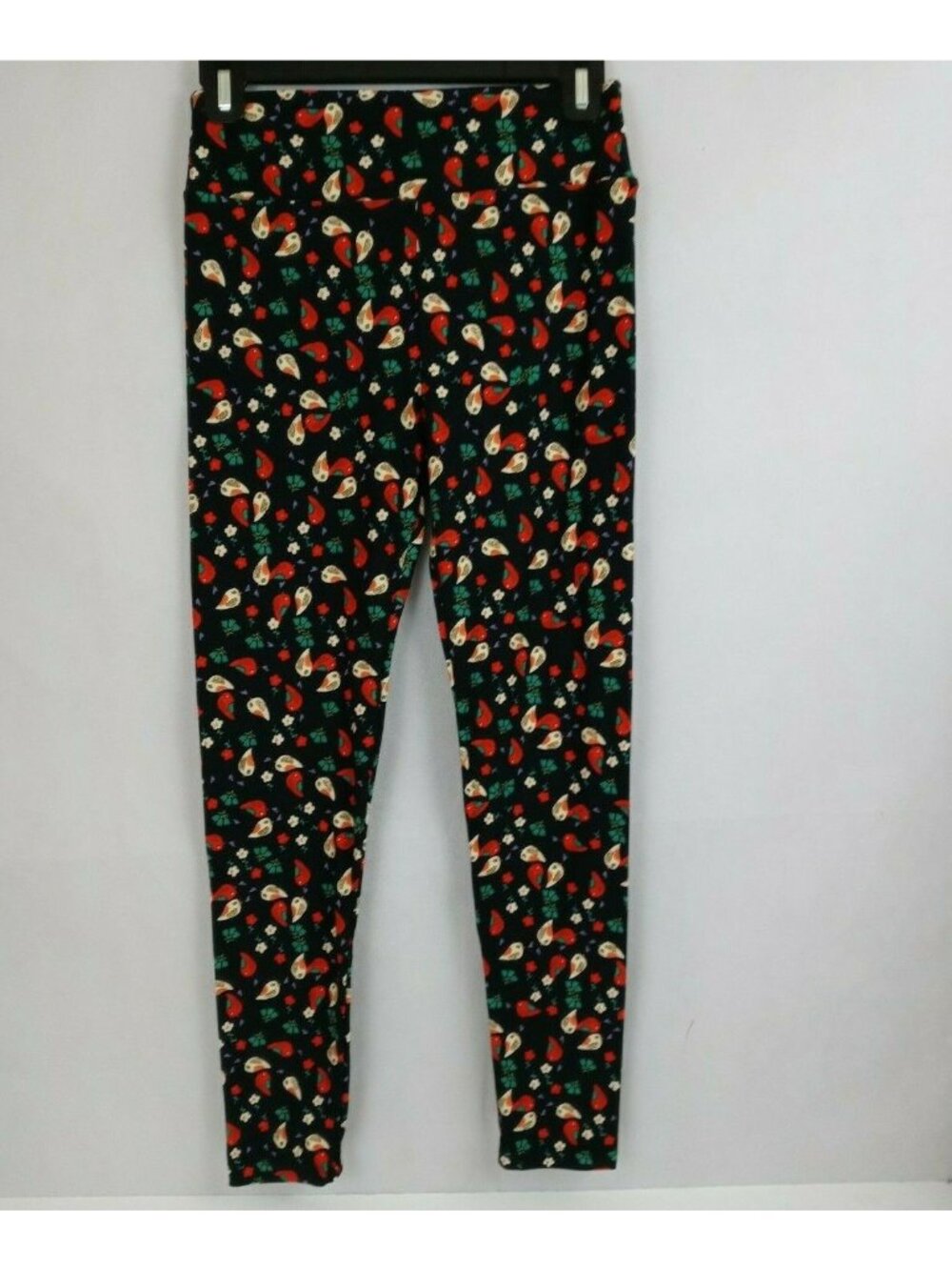 New LuLaRoe One Size Leggings With Colorful Birds & Floral Design